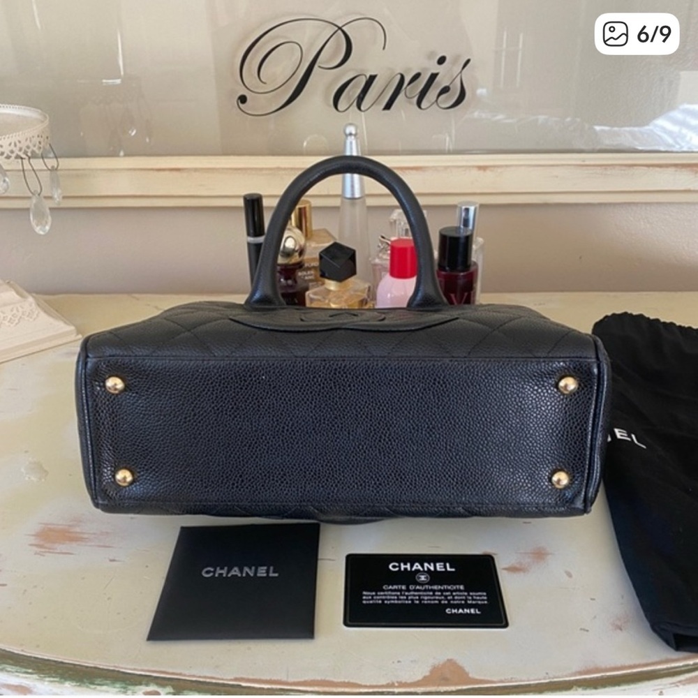 CHANEL QUILTED CAVIAR BOWLER - Picture 6 of 9